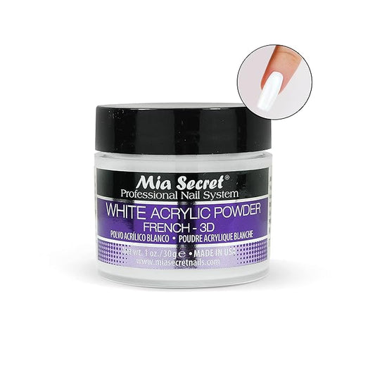 Mia Secret White Acrylic Powder (1oz)