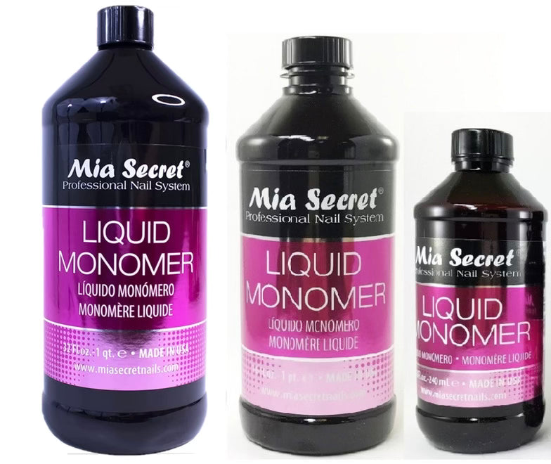 Mia Secret Liquid Monomer - Professional Acrylic Nail Liquid for Acrylic Powder - EMA monomer - Nail Monomer liquid - ema monomer acrylic nail liquid